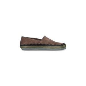Loewe X Paulas Ibiza Slipper Rio Moccasins, In Brown Suede - NWT